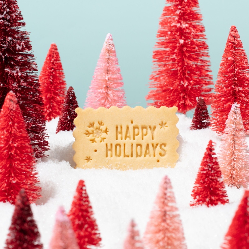 Happy Holidays Cookie Tin
