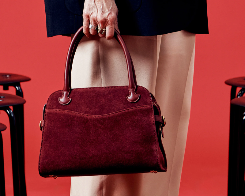 Mini Coast Leather Portfolio Satchel