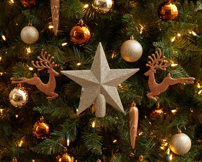 Holiday 40 Count Lux Shatterproof Ornament Set
