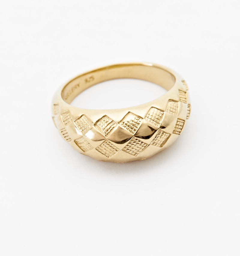 Checker Dome Ring