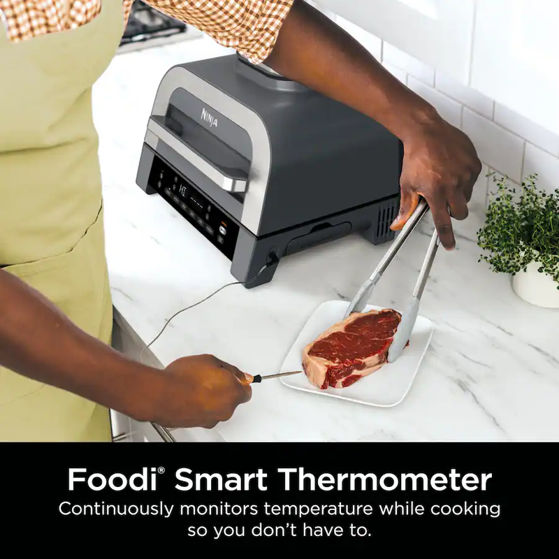 Foodi Smart XL 6-in-1 Indoor Grill & Air Fryer w/ Built-in Thermometer