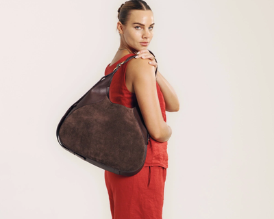 Marina Hobo Suede Bag