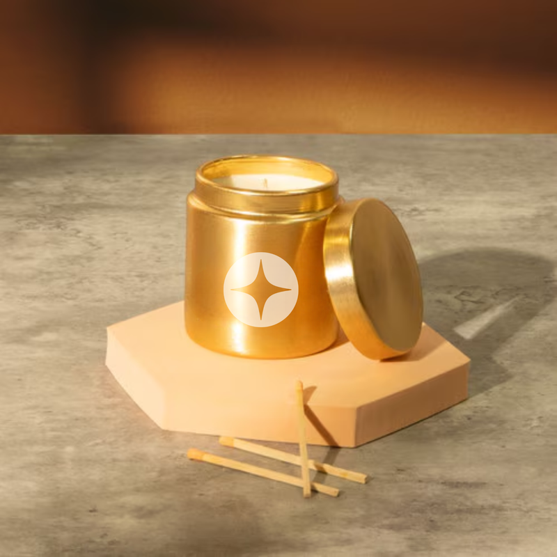 Branded 9oz tin candle