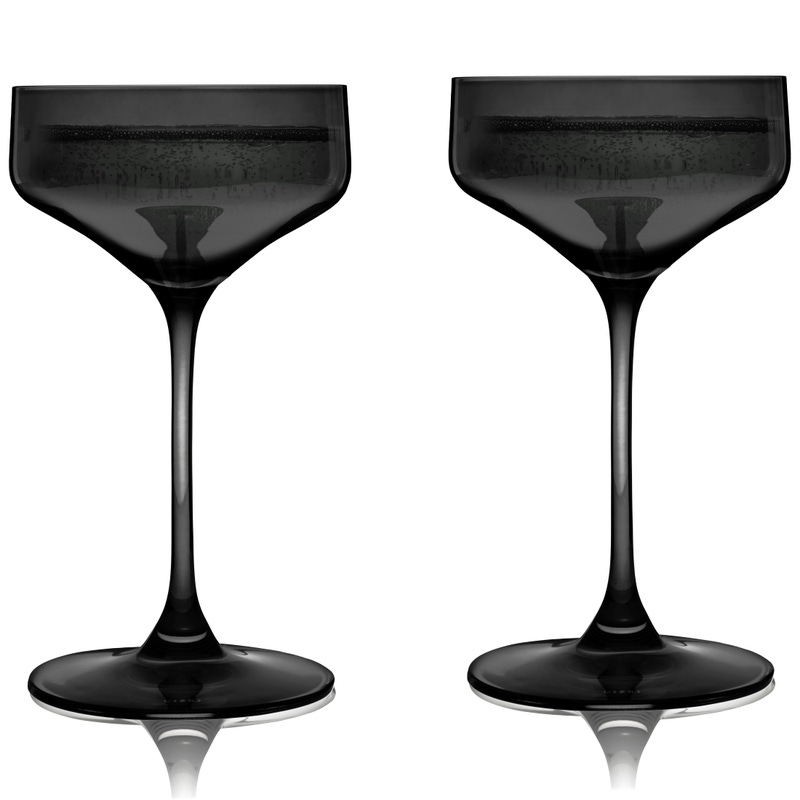 Reserve Nouveau Crystal Coupe Glasses, Set of 2