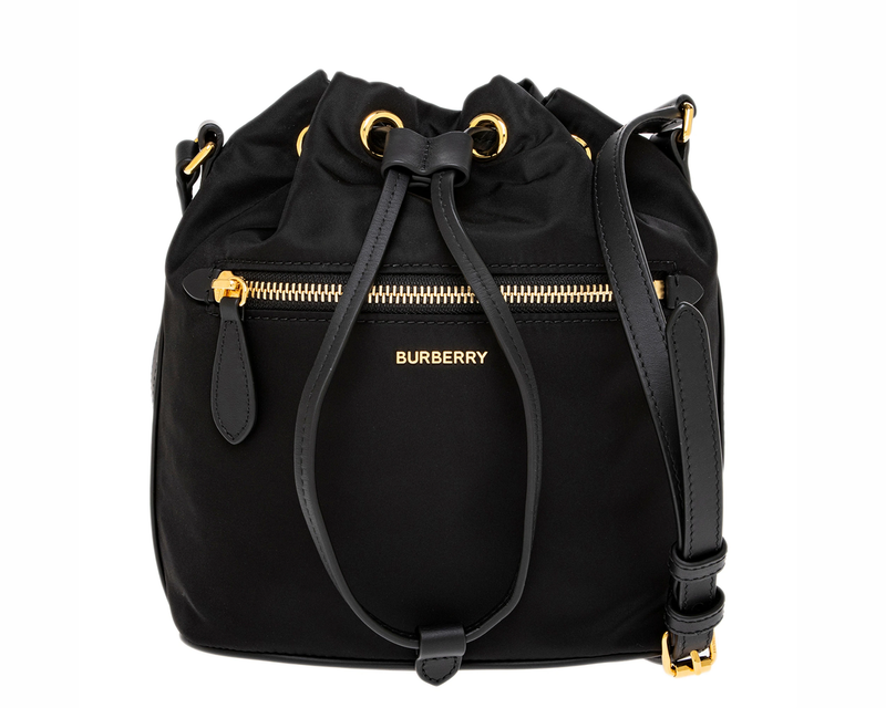 Nylon Drawstring Bucket Bag