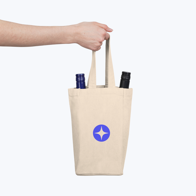 Branded Double Wine Tote Bag