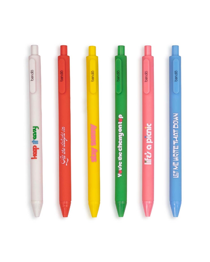 Write On Gel Pen Set of 6
