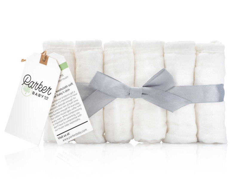 Muslin Cotton Baby Washcloth 6-Pack