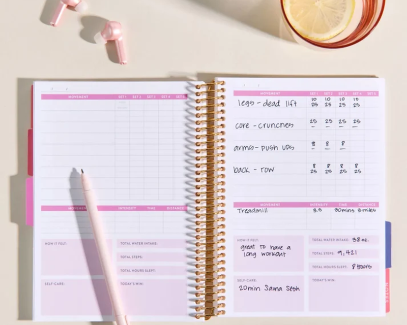 A5 Fitness Planner