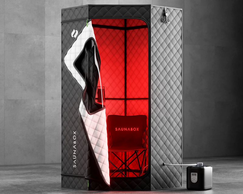 SaunaBox® SmartSteam Pro With Red-Light Therapy