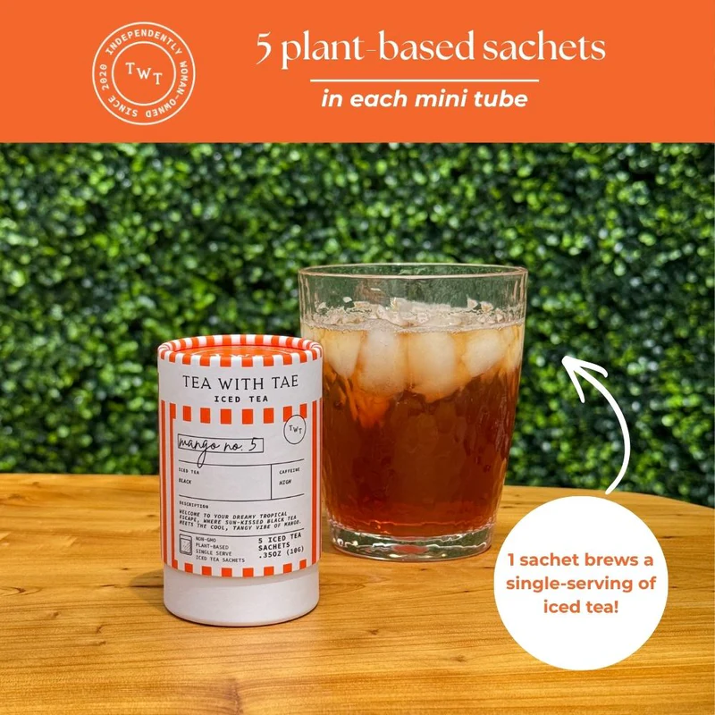 Iced Mini Tea Tube, 4-Pack