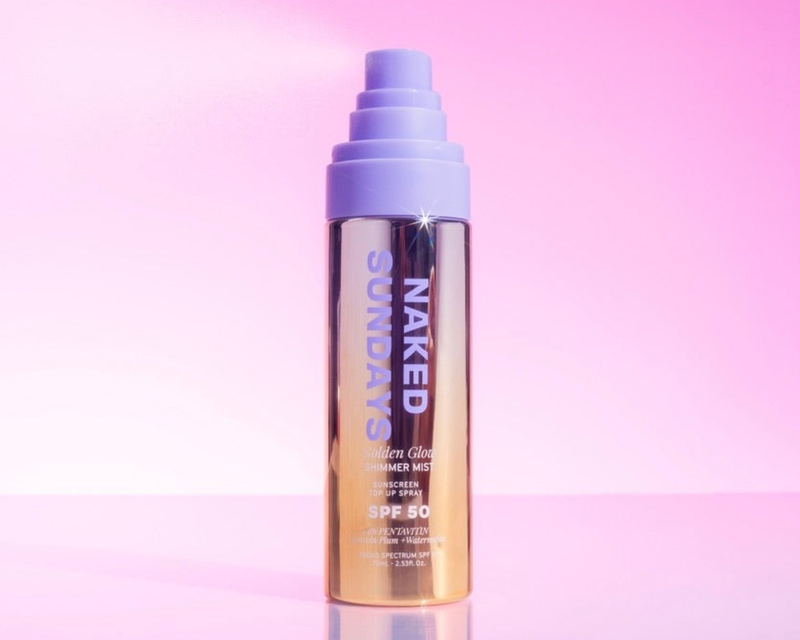 Golden Glow Shimmer Mist Setting Spray SPF50