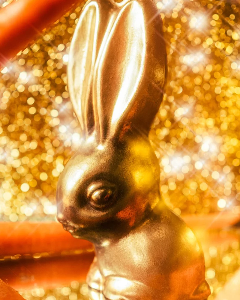Big Eared 24K Gold Easter Bunny