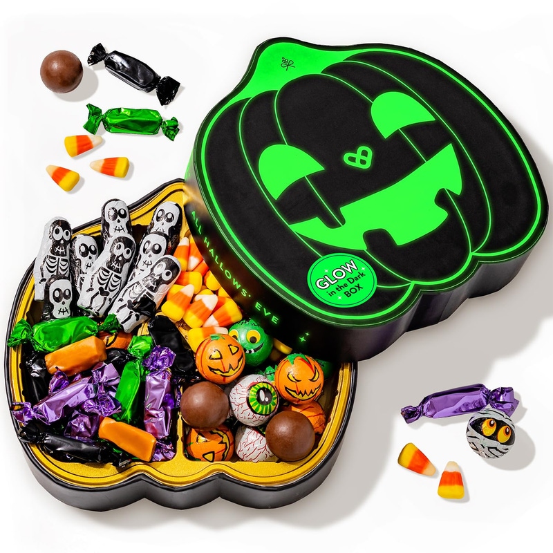 Halloween Candy Gift Box, Glow-in-the-Dark Pumpkin