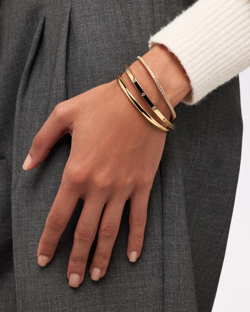 Selena Gold Bangle Bracelet