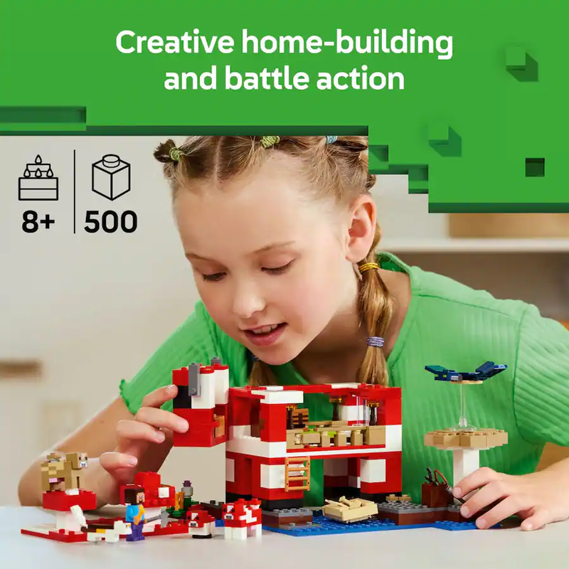 Lego Minecraft: The Mooshroom House