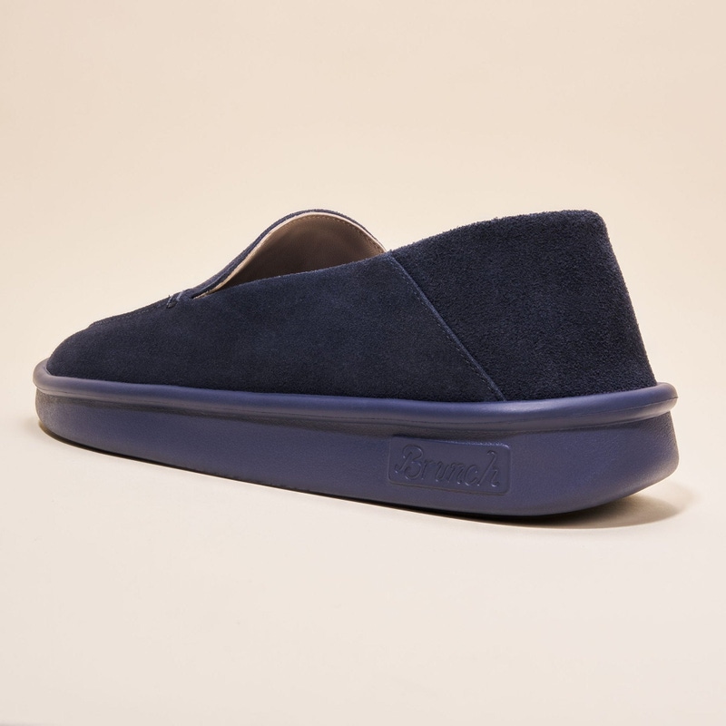 Collapsible Loafer, Navy Suede
