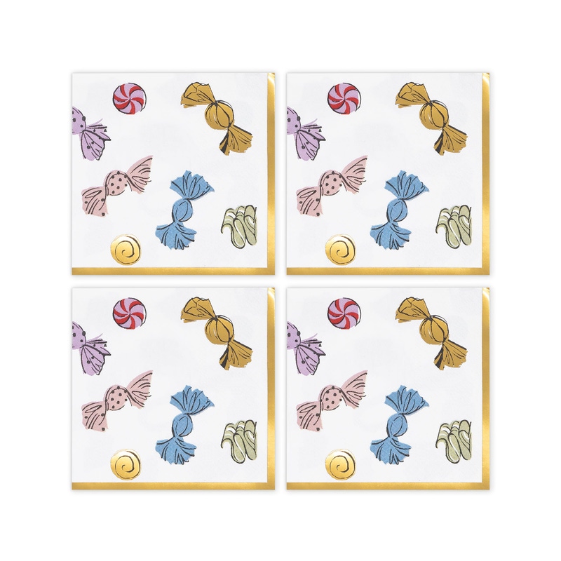 Holiday Sweets Paper Napkin Set with Holder