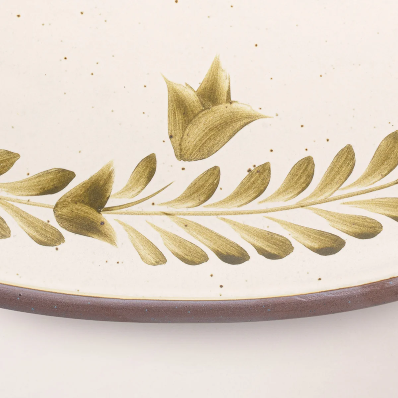 Hand Painted Large Oval Platter