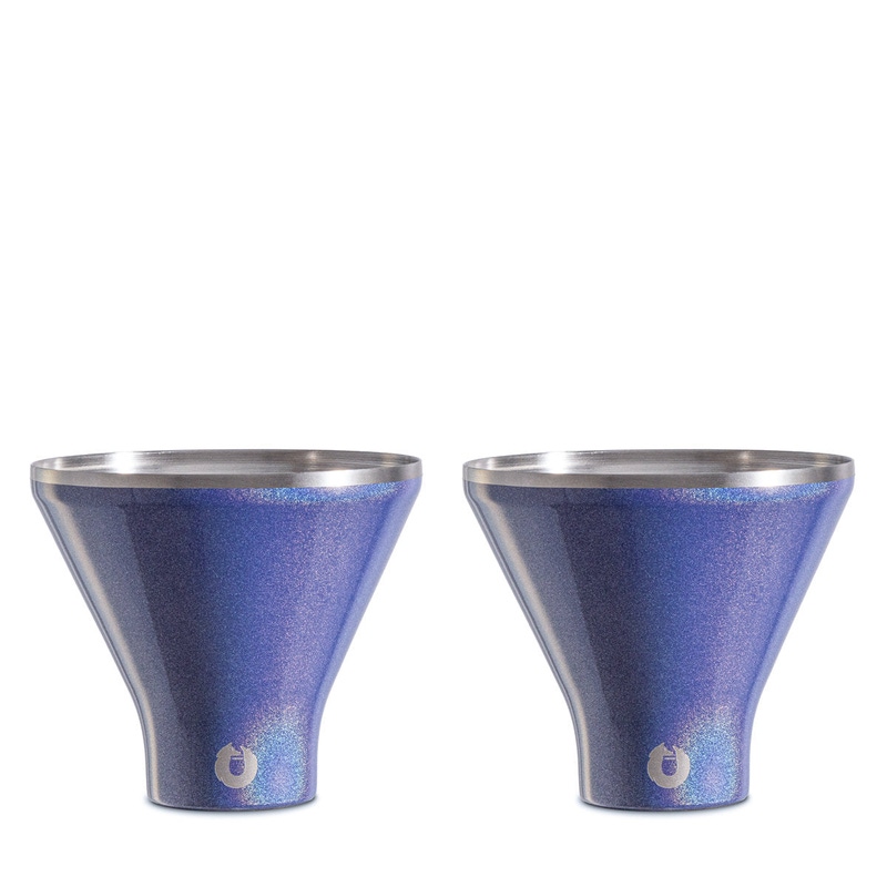 Stainless Steel Martini Glass Set of 2