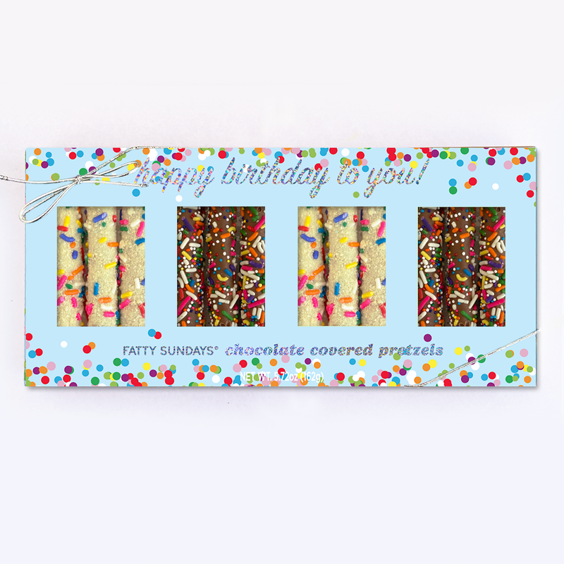 Chocolate Covered Pretzel Birthday Gift Set