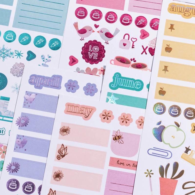 Monthly Sticker Book