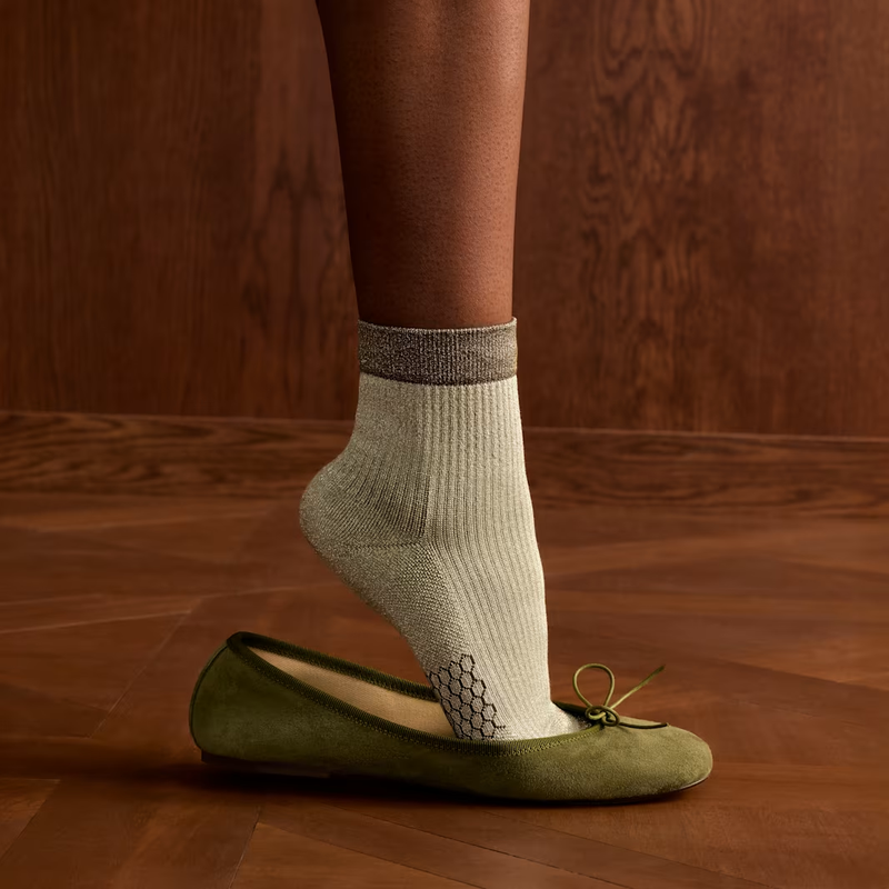 Women's Sparkle Modern Rib Quarter Sock 4-Pack Gift Box