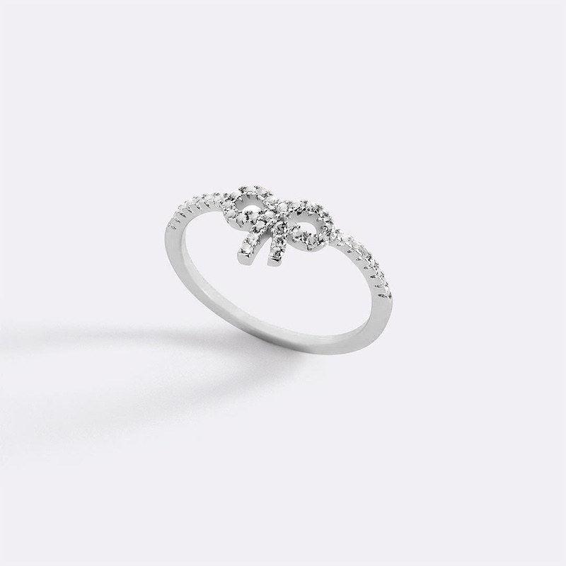 Pave Bow Ring