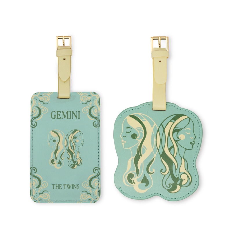 Leatherette Luggage Tag Set of 2