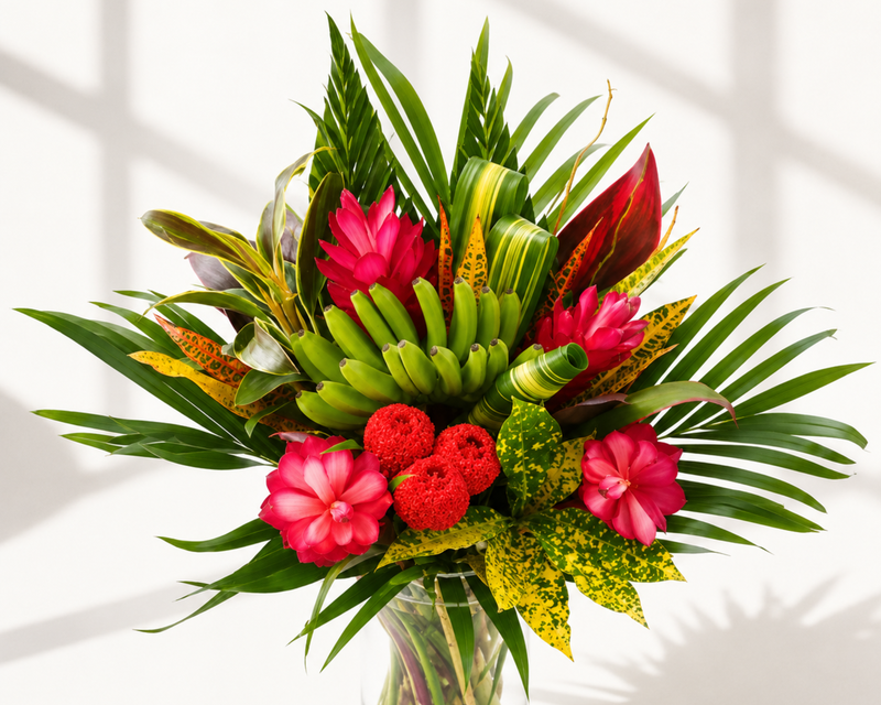 Rainbow Rainforest Tropical Flower Bouquet
