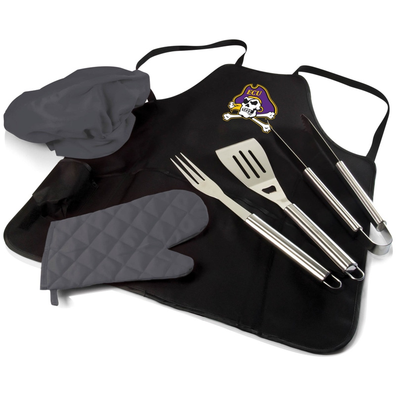 NCAA BBQ Apron Tote Pro Grill Set