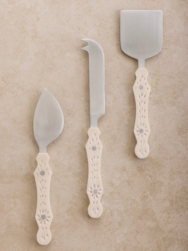 Derby Carved Cheese Knives
