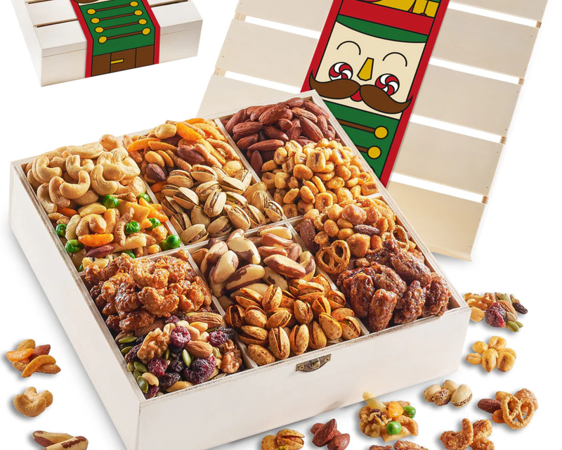 Deluxe Holiday Nut & Snack Gift Crate