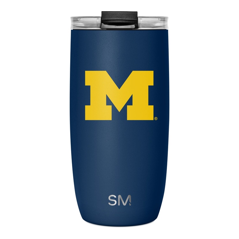 Collegiate Voyager Tumbler with Clear Flip Lid & Straw, 16oz