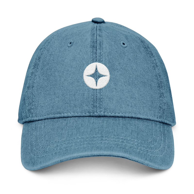 Embroidered Denim Hat