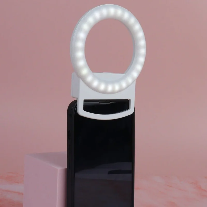 Clip-on Mini Phone Selfie Ring Light