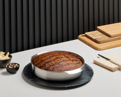 10-Inch Round Stainless Steel Pan