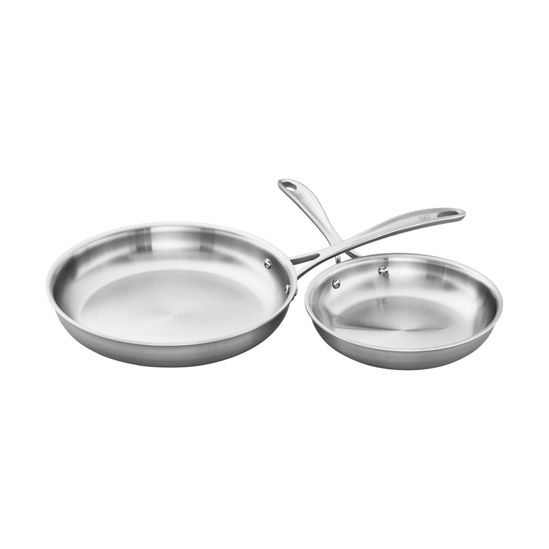 3-Ply 2-piece Spirit Stainless Steel Fry Pan Set