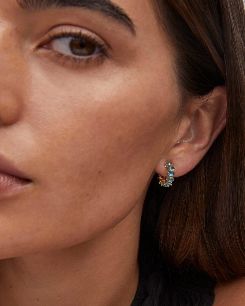 Cailin Crystal Huggie Earrings