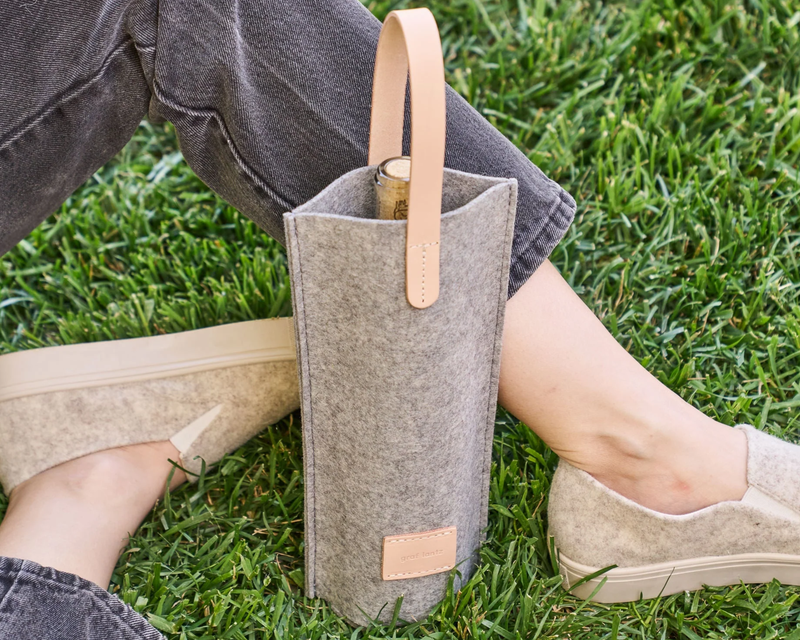 Merino Wool Bottle Bag
