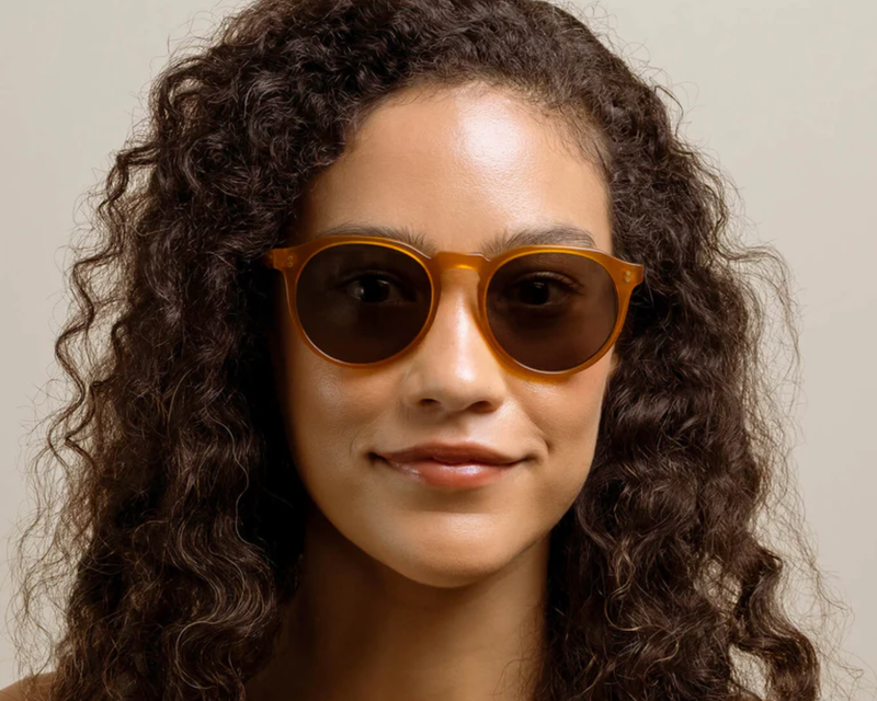 Remmy Unisex Retro Round Polarized Sunglasses, 49