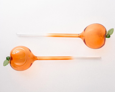 Peach Watering Globes