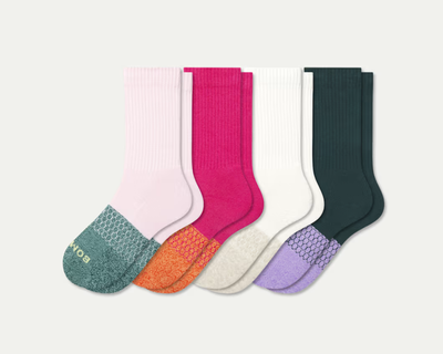 Youth Marl Calf Sock 4-Pack