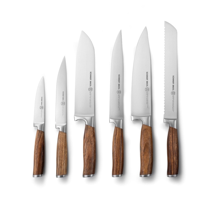 Zebra Wood 7-Piece Knife Block Set