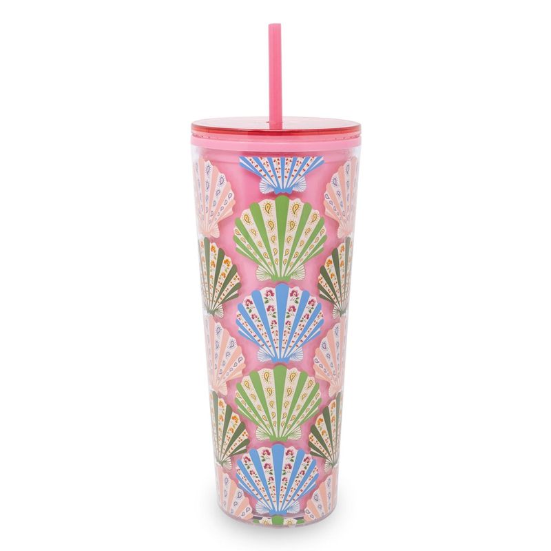 Double Wall Tumbler with Straw