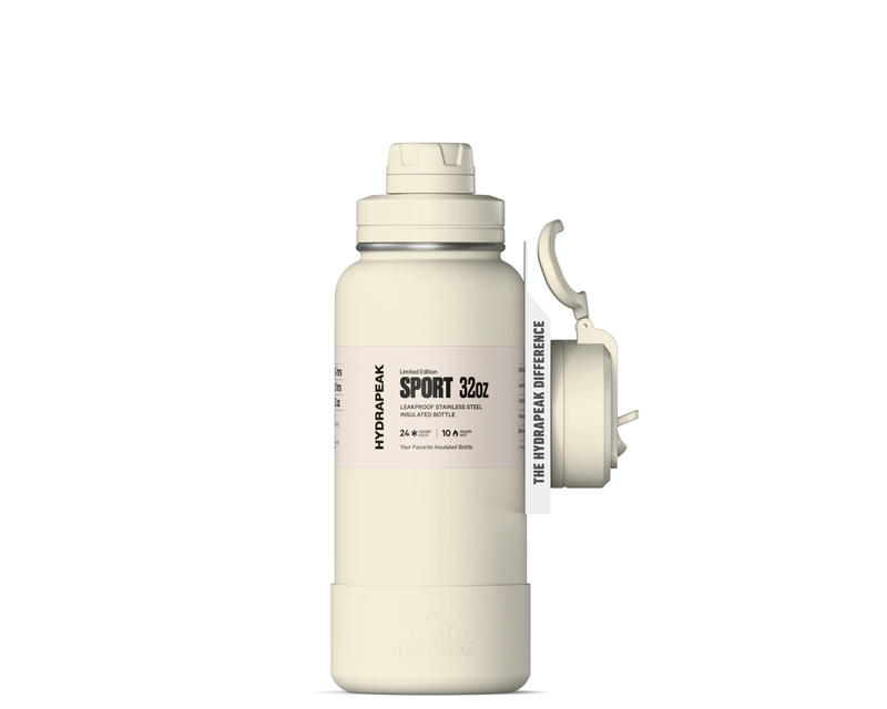 Hydrapeak 32oz Sport Insulated Water Bottle with Straw & Chug Lid