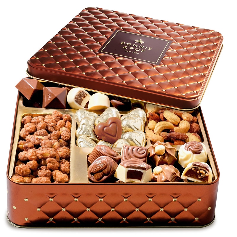 Nuts and Chocolate Gift Tin