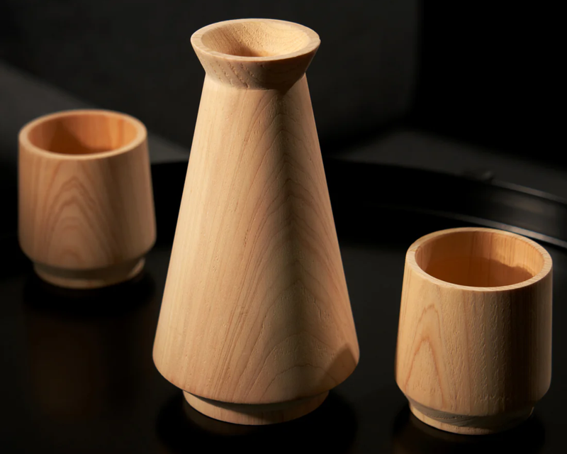 Hinoki Cypress Sake Set