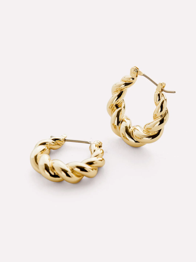 Paris Twisted Hoop Earrings