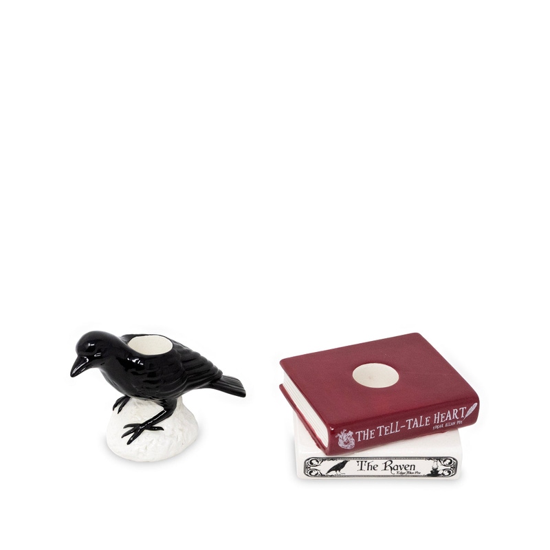 The Raven Tapered Candle Holder Set